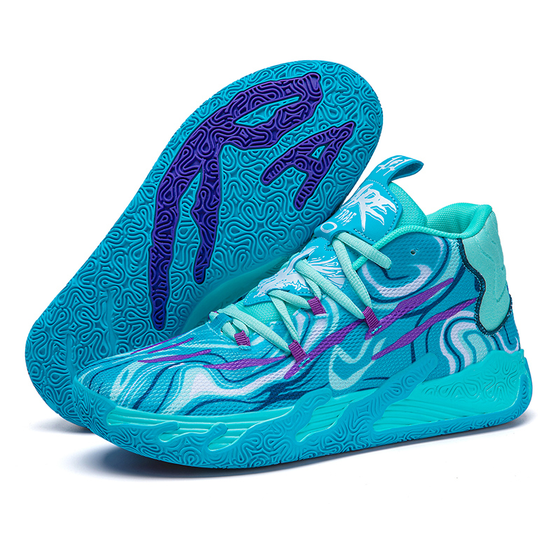 2024 New Sports Student Ultra Light Shock Absorbing Running Shoes Male Student Practical Basketball Shoes