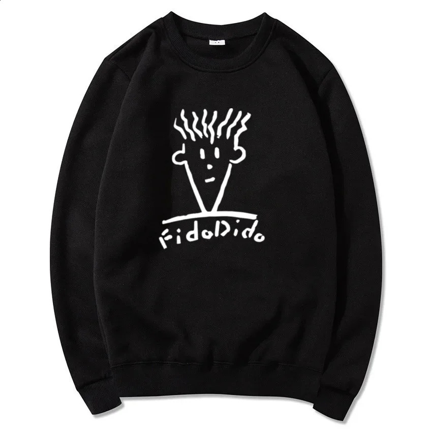 Autumn and Winter Casual Fashion Round Neck Sweatshirt Printed Streetwear Mens Fido Dido Drink Clothes 240918