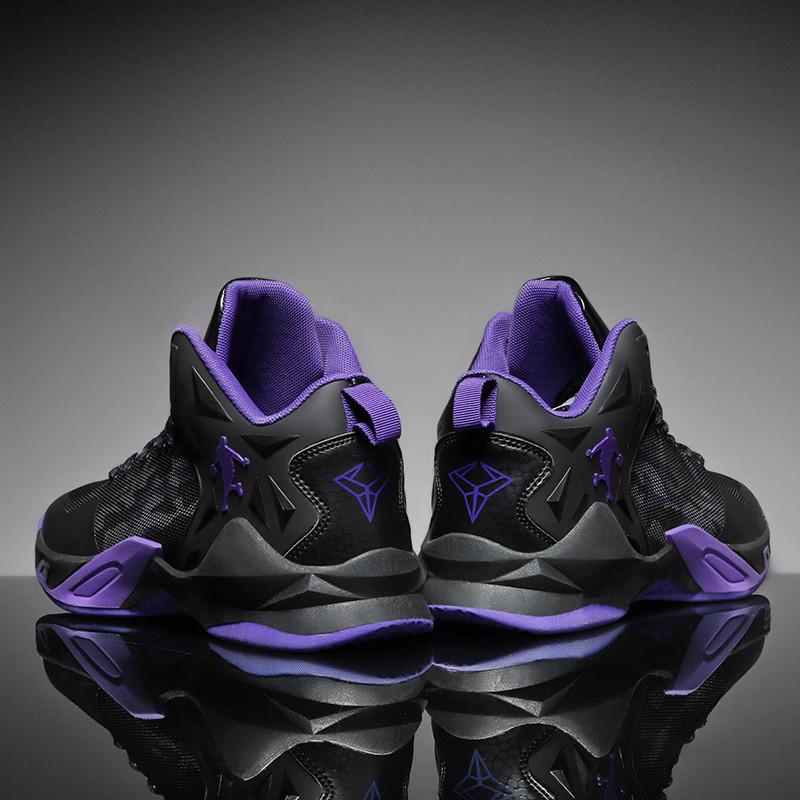 New 2022 Black Purple Original Basketball Shoes Men Outdoor Trending Basketball Sneakers High Quality Sports Men Training Shoes