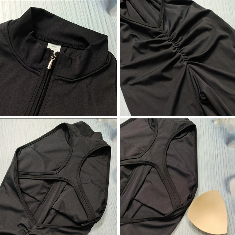 Scrunch Gym Jumpsuit Women's Fiess Suit Short Sets Sports Overalls For Woman Tracuit Yoga Clothing Zipper Workout Sportswear