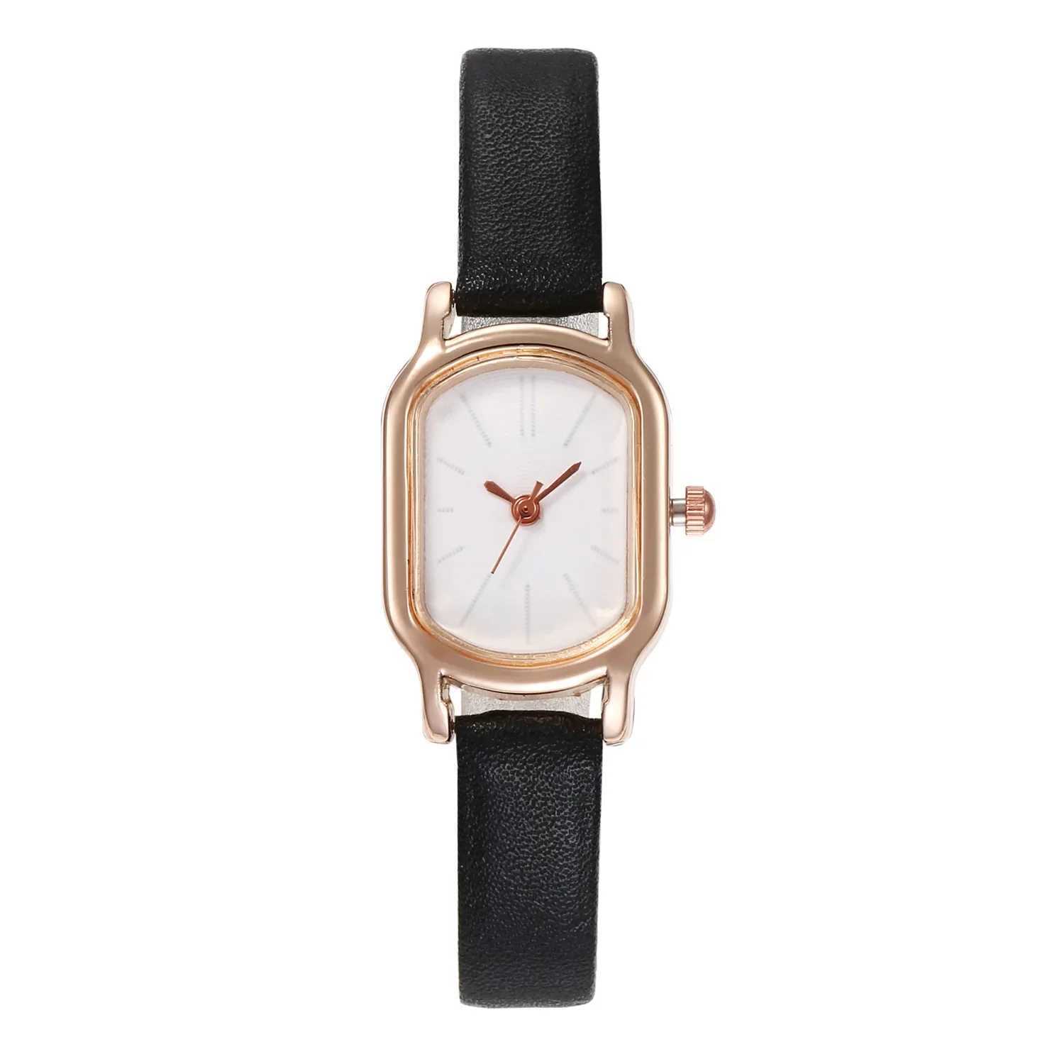 Womens Simple Vintage Watches for Women Dial Wristwatch Leather Strap Wrist Watch High Quality Ladies Casual Bracelet WatchesX240920