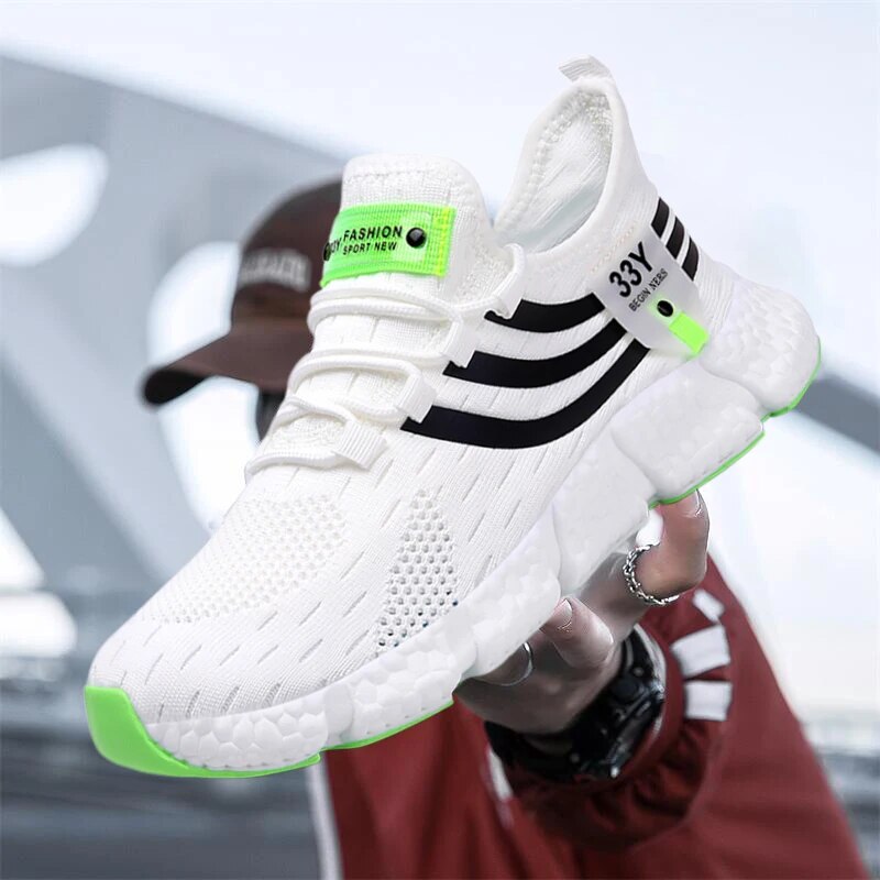 Men Shoes Breathable Classic Running Sneakers For Man Outdoor Light Comfortable Mesh Shoes Slip On Walking Shoestenis 32