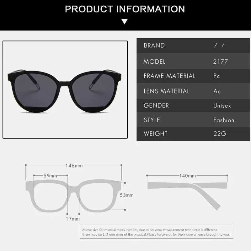 Female Vintage Plastic Ocean Sun Glasses Rimmed Eyewear Classic Oval Red Ladies Fashion Round Frame Sunglasses MirrorX240920