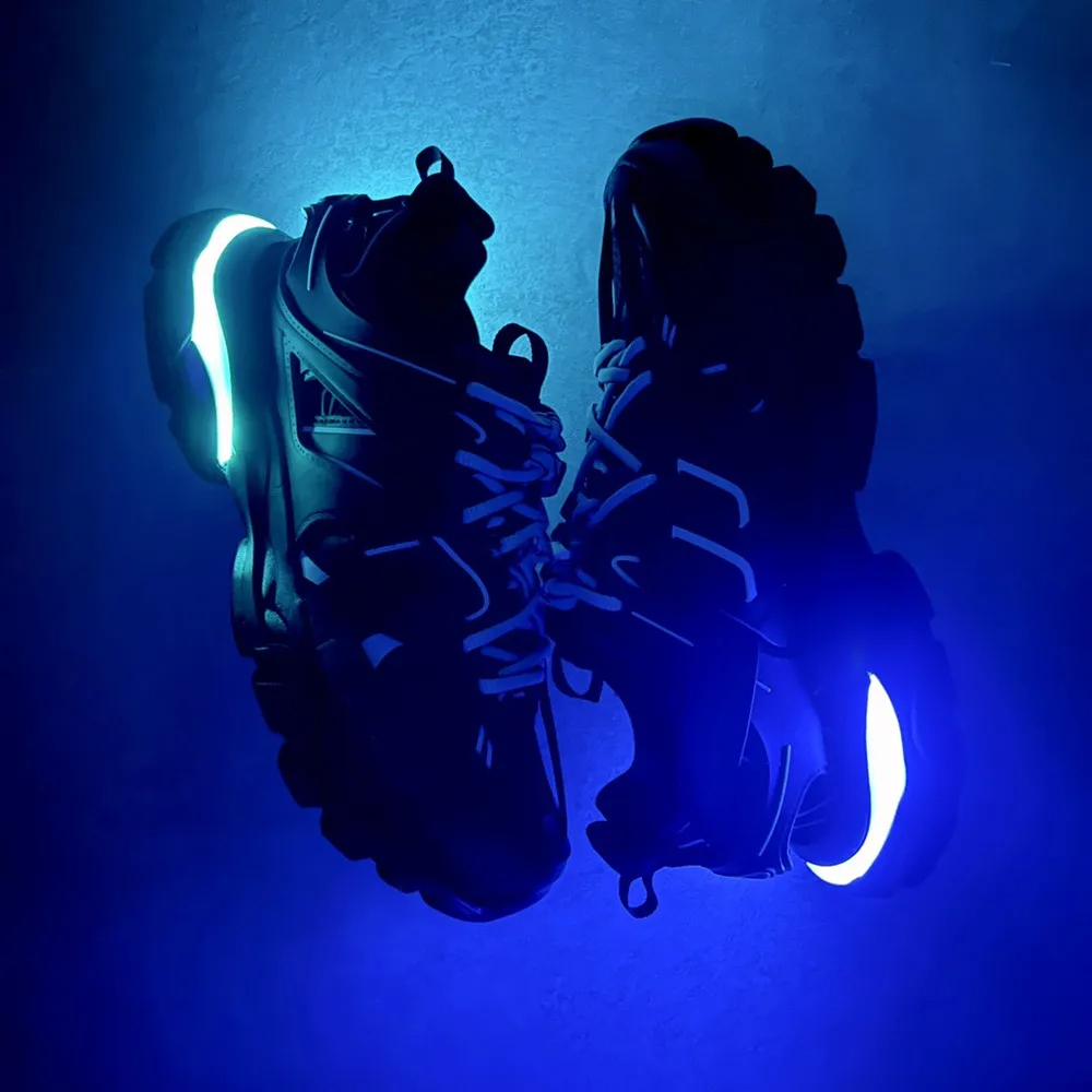 Luxury Designer Shoes Track Led 3.0 Men Women Dress Shoes Sneakers Led Tracks Trainers Casual Sports Shoes Black White Blue Triples 3 Runners Sneaker with boxSize 35-45