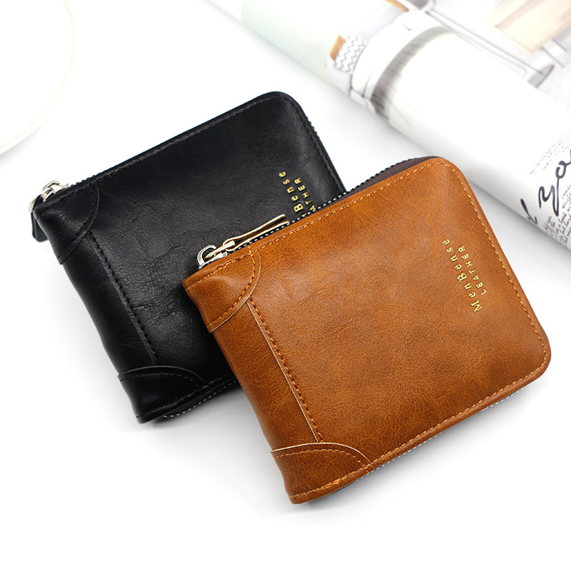 New high-quality wallet designer bag for men, classic genuine leather short style coin purse, mini key bag, card clip, fashionable luxury makeup bag, 
