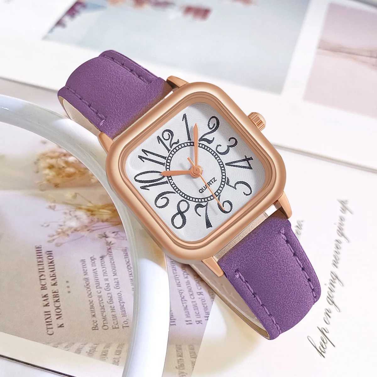 Womens Watches Pu Leather Clock Ladies Wristwatch Quartz Watch For Women Festival Gift Reloj Mujer relogio femininoX240920