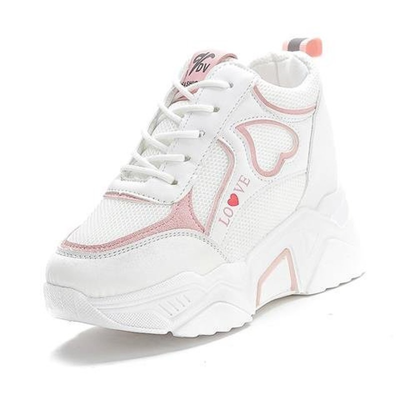 Quality High Women Platform Sneakers 2023 New Chunky Woman Casual Dad Basket Female Fashion Sport Mesh Lace Up Shoes e40e