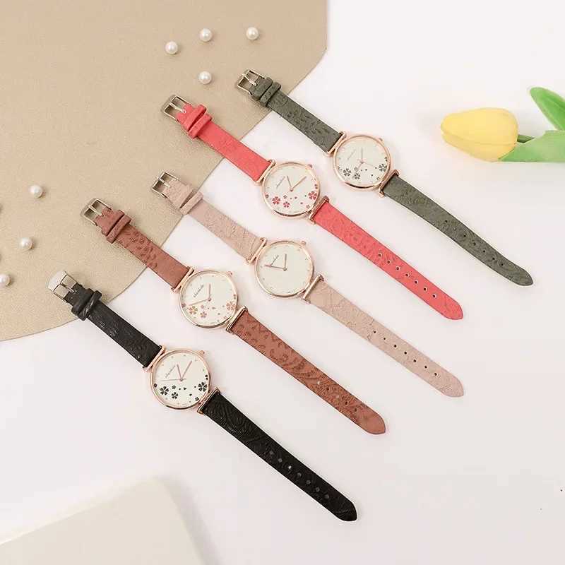 Trendy Ladies Wrist Watches Women Simple Watches Casual Leather Strap Quartz Watch Clock Montre Femme Relogio FemininoX240920