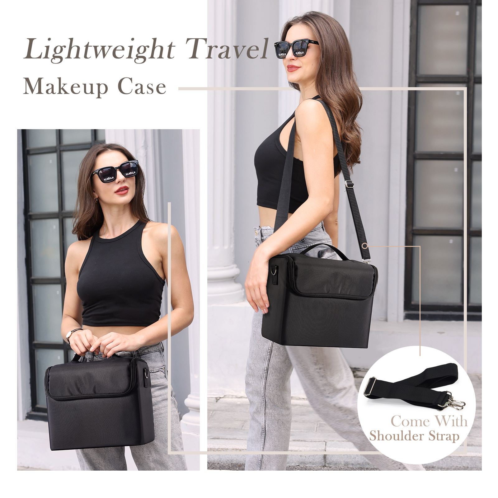 Soft Box, Large Makeup Organizer Case, Professional Nail Train Bag Carrying Case Artist Travel Cosmetic Storage Handbag