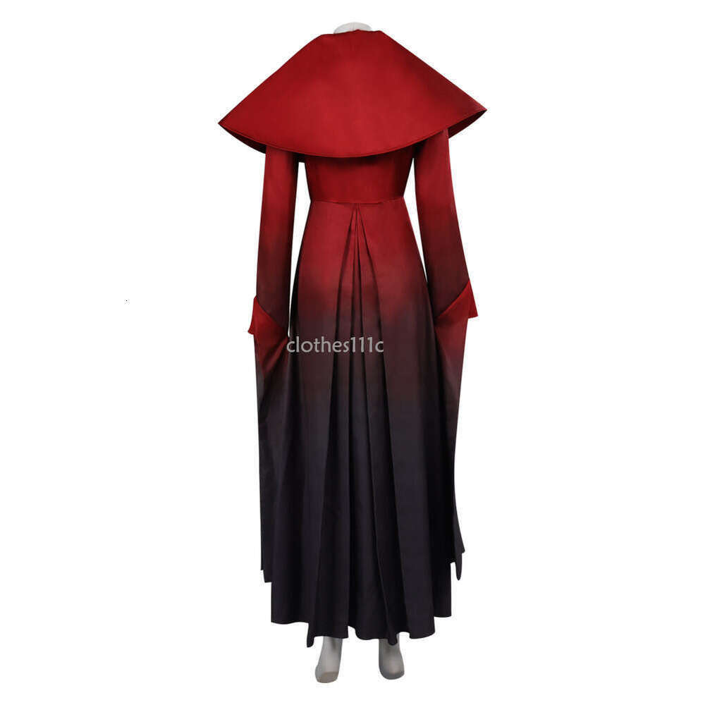 Dragons Siofna Cosplay Costume Red Dress Outfits Women Girls Adult Halloween Carnival Party Disguise Roleplay Suit