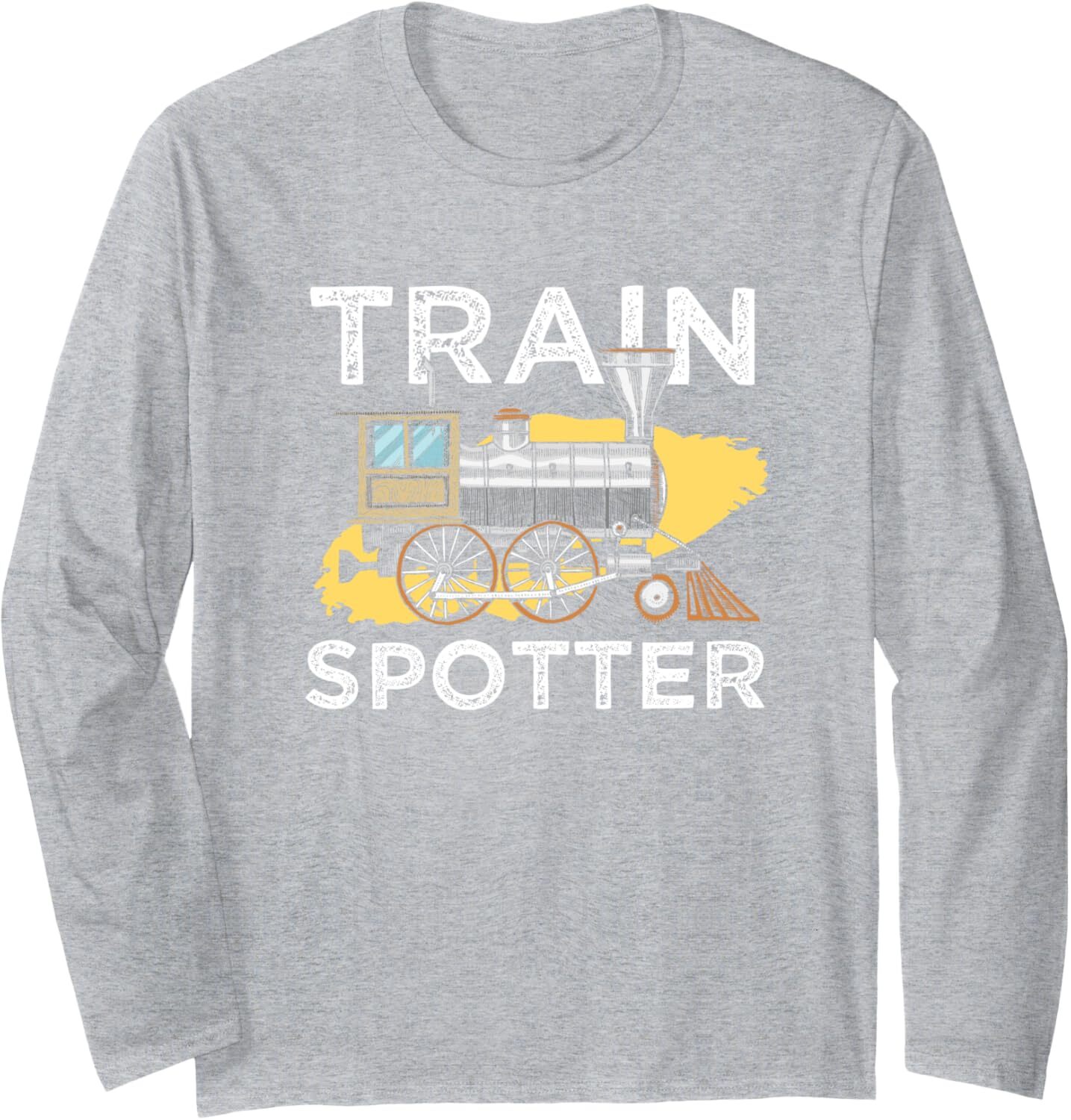 Long Sleeve Shirts for Men sweatshirt Vintage Train Spotter Trainspotter Railroad Railway Hobby Long SleeveTee Streetwear Casual tops clothes