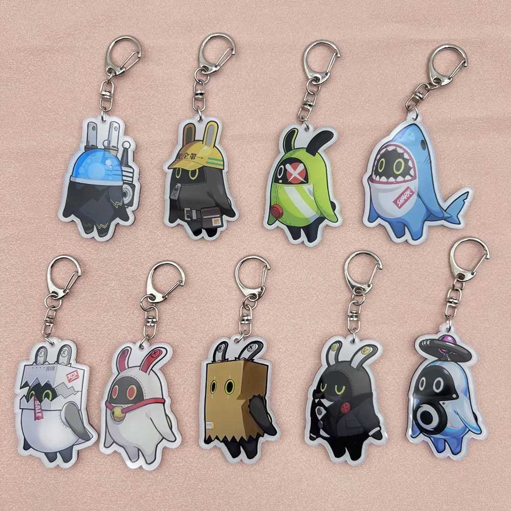 Game Zenless Zone Zero ZZZ Bangboo Cosplay Keychain Unisex Kawaii Bag Pendant Acrylic Key Chain Keyring Accessories PropX240919