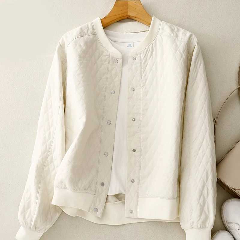 Lingge Long Sleeve Short Cardigan Jacket Womens 2024 Autumn New Korean Loose plus size Fashion Western Style Casual Jacket TopX240920