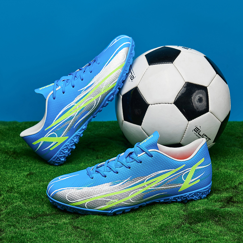 Stylish Comfortable Men's Training Soccer Shoes Antiskid Boys Kids Sneakers Outdoor Lawn Youth Student Running Shoes 2024 New