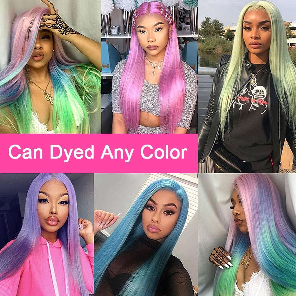 13x6 transparent 30 40 inch 613 honey blonde straight 250 density 13x4 lace front human hair wigs brazilian for women