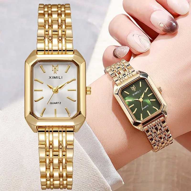 Luxury Brand Watch Women Stainless Steel Strap Fashion Gift Quartz Wristwatch Student Simple Square Quartz Watches DropshippingX240920