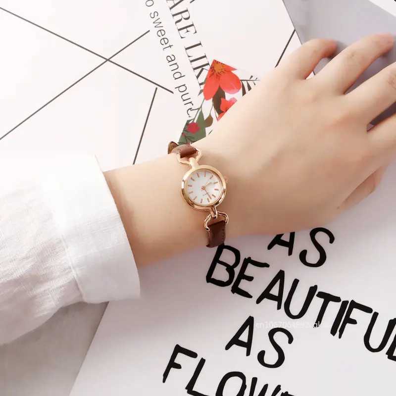 Ins Small Round Watch Women Luxury Watches Girls Quartz Wristwatches Fashion Gifts Bracelet Reloj Mujer Rosa Relogio FemininoX240920