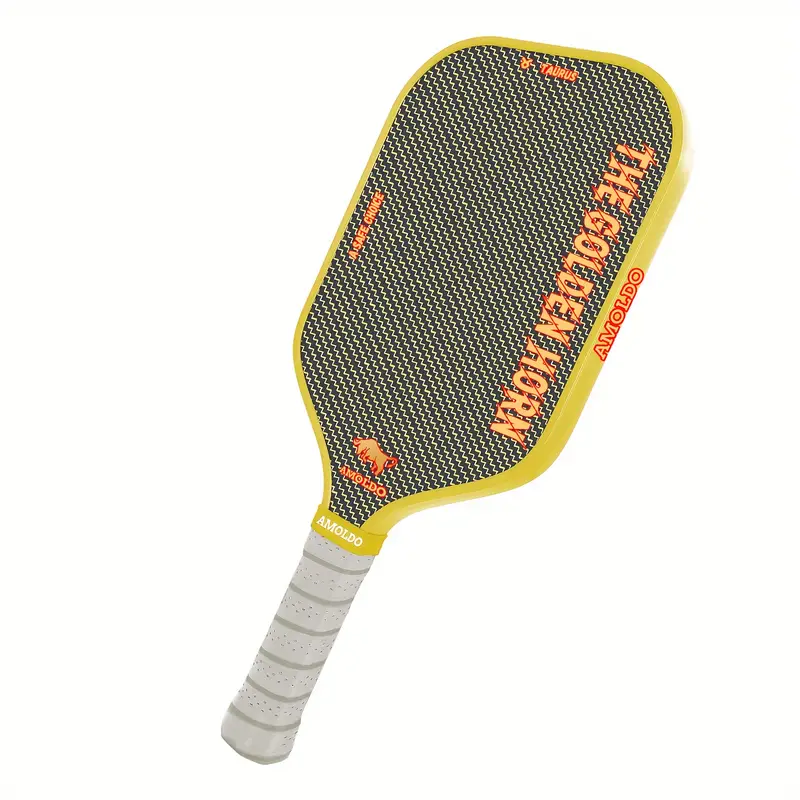 AMOLDO Thermoformed Titanium Pickleball Paddle T800 Carbon Fiber Pickleball Paddle Power and Control 16mm Core Professional racket