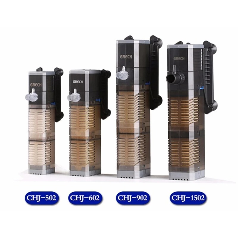 Super 4 In 1 Sunsun Internal Aquarium Filter Pump Fish Tank Multifunction Wave Maker Water Circulation Air Pump Filter CHJ
