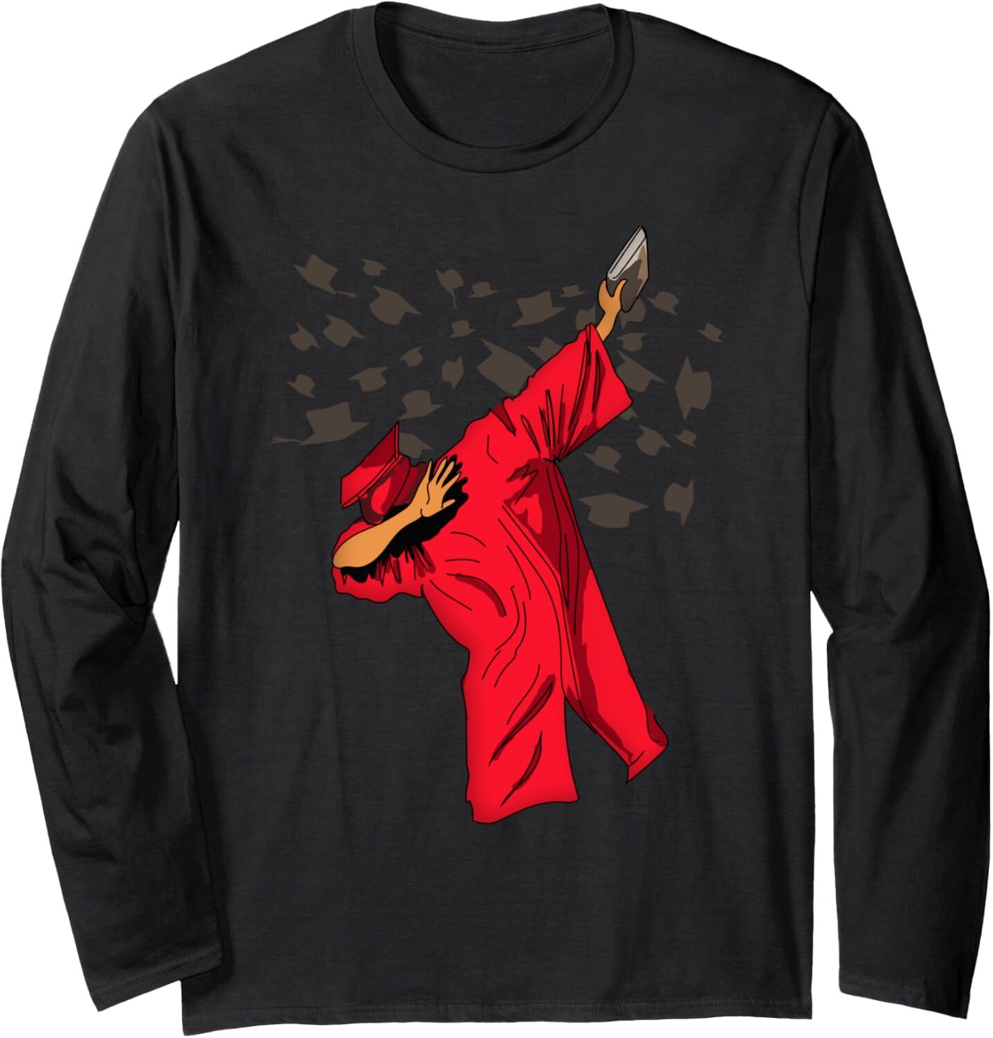 Long Sleeve Shirts for Men sweatshirt Graduation Dabbing Move Funny Dab Dance Lover Gift Long Sleeve Tee Streetwear Casual tops clothes
