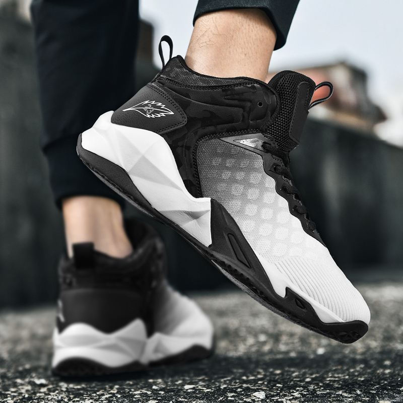 Men's Basketball Shoes Breathable Cushioning Non-Slip Wearable Sports Shoes Gym Training Athletic Basketball Sneakers for Women