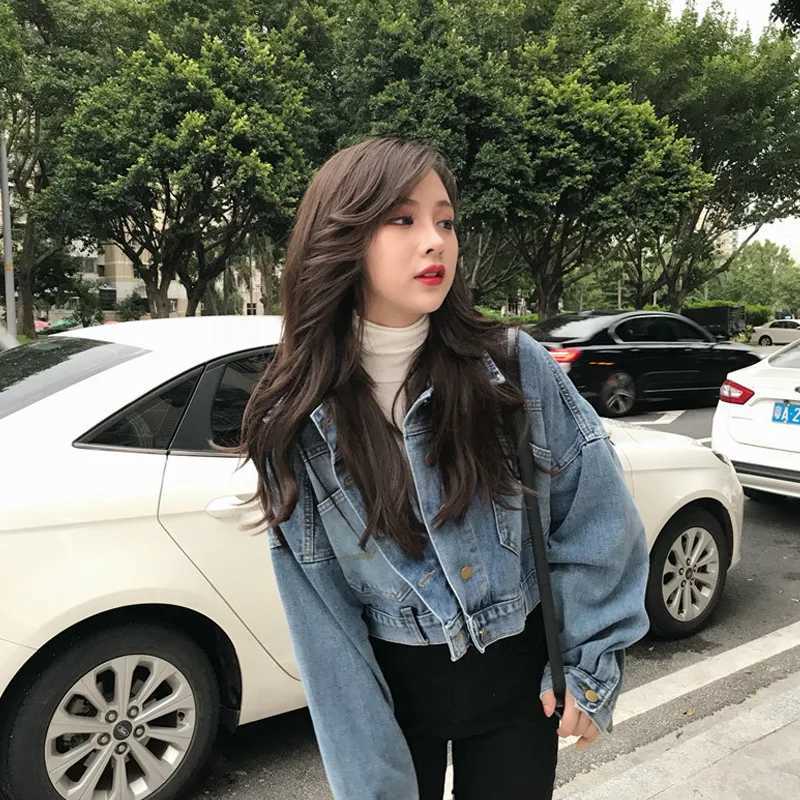 WomenS Jackets Spring and Autumn Vintage Denim Coat Female Korean Version Loose Short Style Net Everything with Top Ins TideX240920