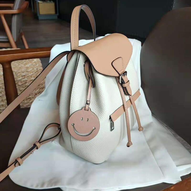 Fashion Female Genuine Leather Backpac Large Capacity Women Shoulder Bags Solid Color Casual Lady's Commute Backpack Hot Sale