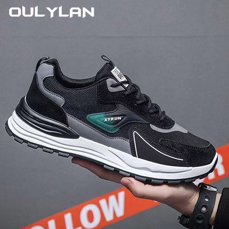 2024 Retro Comfortable Men's Shoes Fashion Mens Sneakers Autumn New Brand Design Comfortable Soft Soled Men Running Shoes