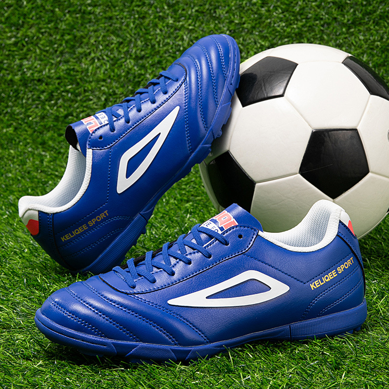 Green Men's Sneakers Football Training Shoes High Quality Leather Indoor Soccer Boots Men TF Futsal Shoes zapatos de futbol 2023