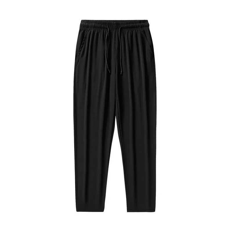 2024 Summer Silk Pants Mens Four sided Elastic Casual Edition Loose Fast Drying Sports Pants W240919