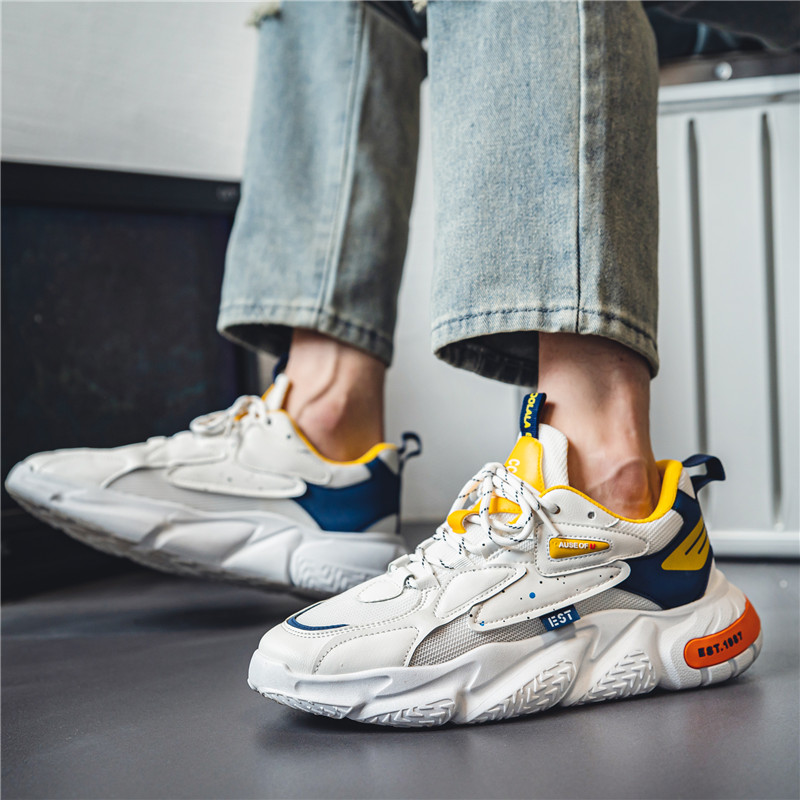 High Quality Running Shoes for Men Fashion Platform Sneakers Street Casual Sneakers Summer Breathable Mesh Male Jogging Shoes