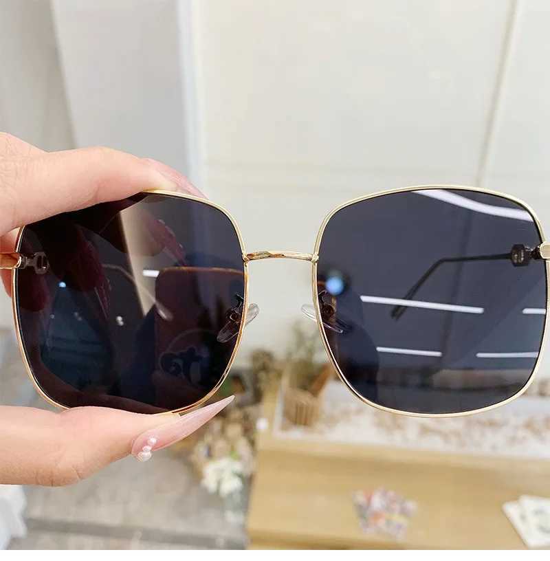 Fashion Oversized Square Sunglasses Woman Brand Designer Vintage Square Sun Glasses Female Big Frame Shades UV400 GlassesX240920