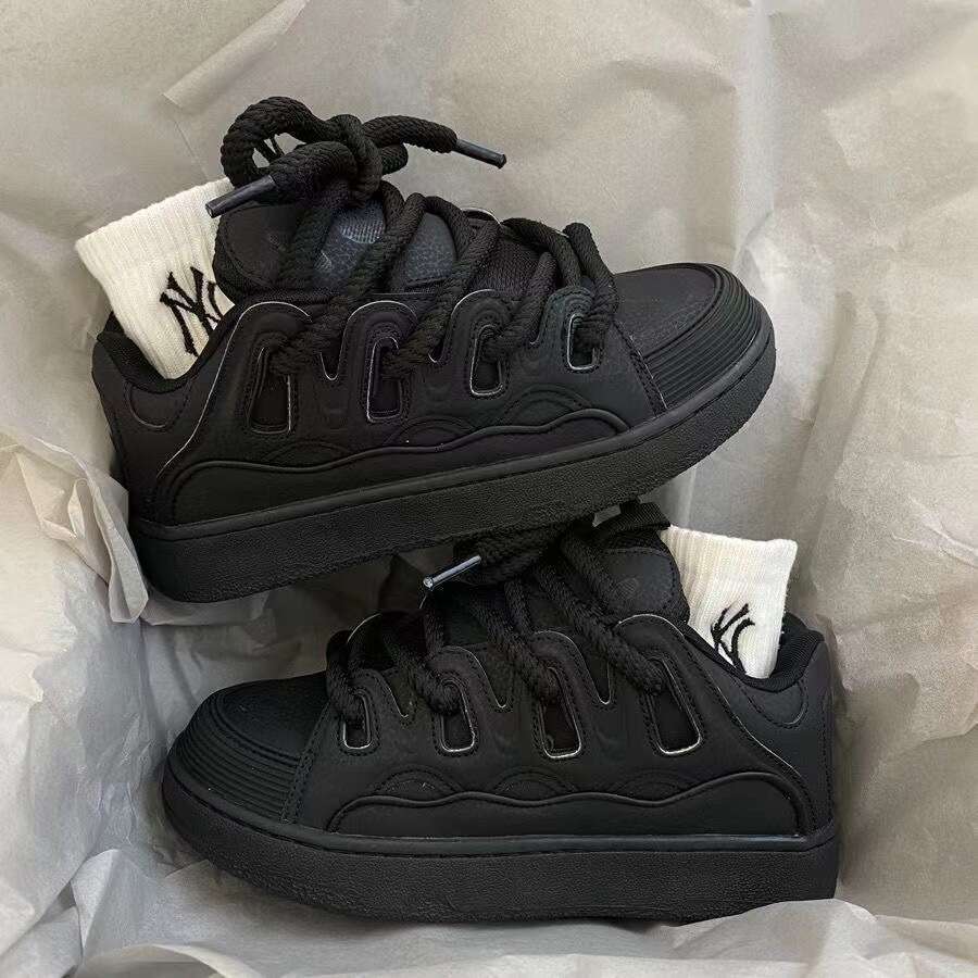 Men Women Plus Size 41 42 Women's Casual Fashion Chunky Sneakers Woman Thick Sole Retro Sport Bread Shoes