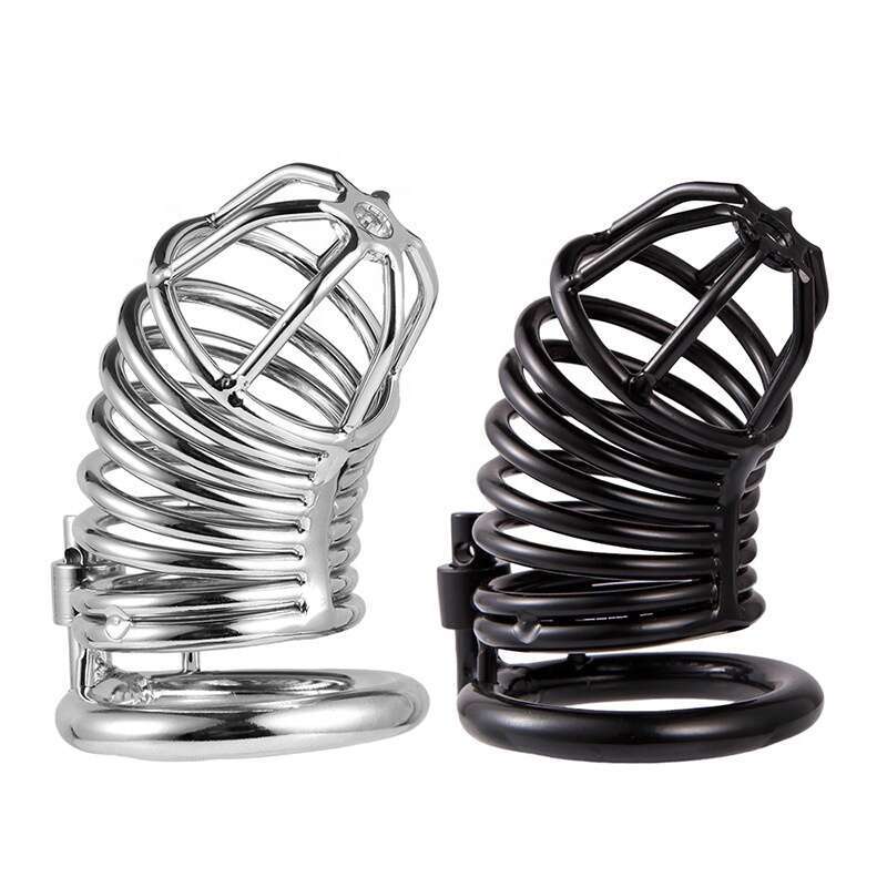 BDSM couple interactive sex toys chastity cage sex toy metal chastity cages for men