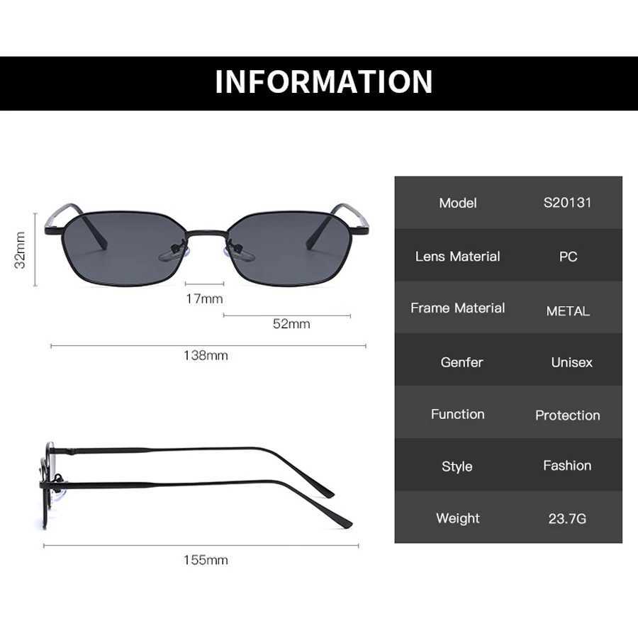 Polygon Sunglasses Men Women Metal Frame Small Sun Glasses 2024 Vintage Brand Deigner Eyewear Ladies Shades UV400 GogglesX240920
