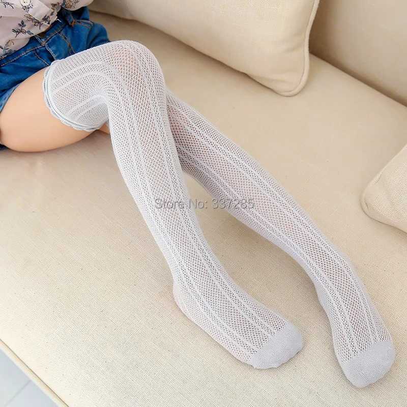 Kids Socks Summer Children mesh anti-mosquito Long socks baby girls kids Over Knee Socks princess Geometric ankle short Knee High Stockings Q240920