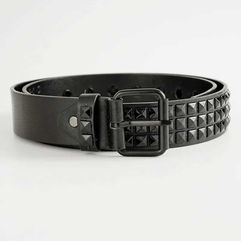 Street punk style with Y2K willow nail decoration and Gothic dark waist accessory suitable for daily wear W240920