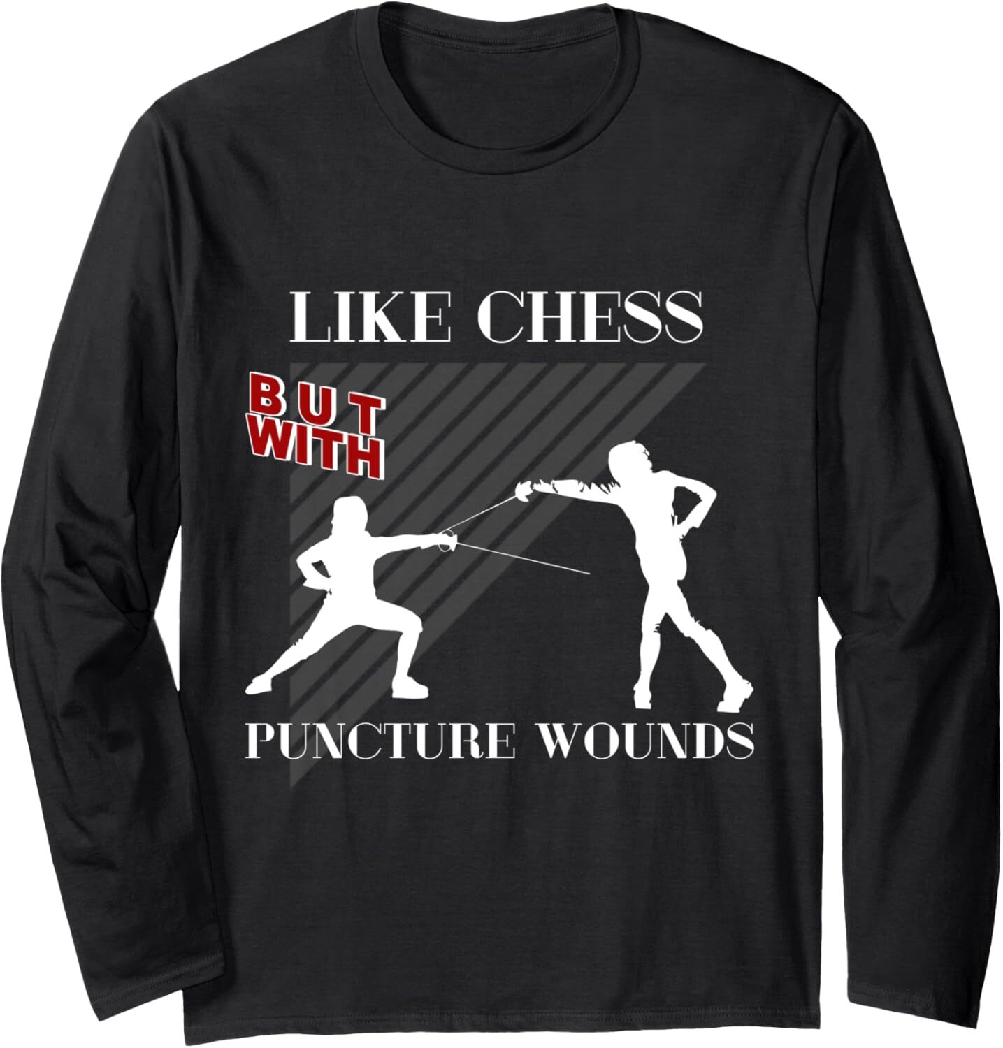 Long Sleeve Shirts for Men sweatshirt Like Chess But With Puncture Wounds Cool Fencing Long Sleeve Tee Streetwear Casual tops clothes