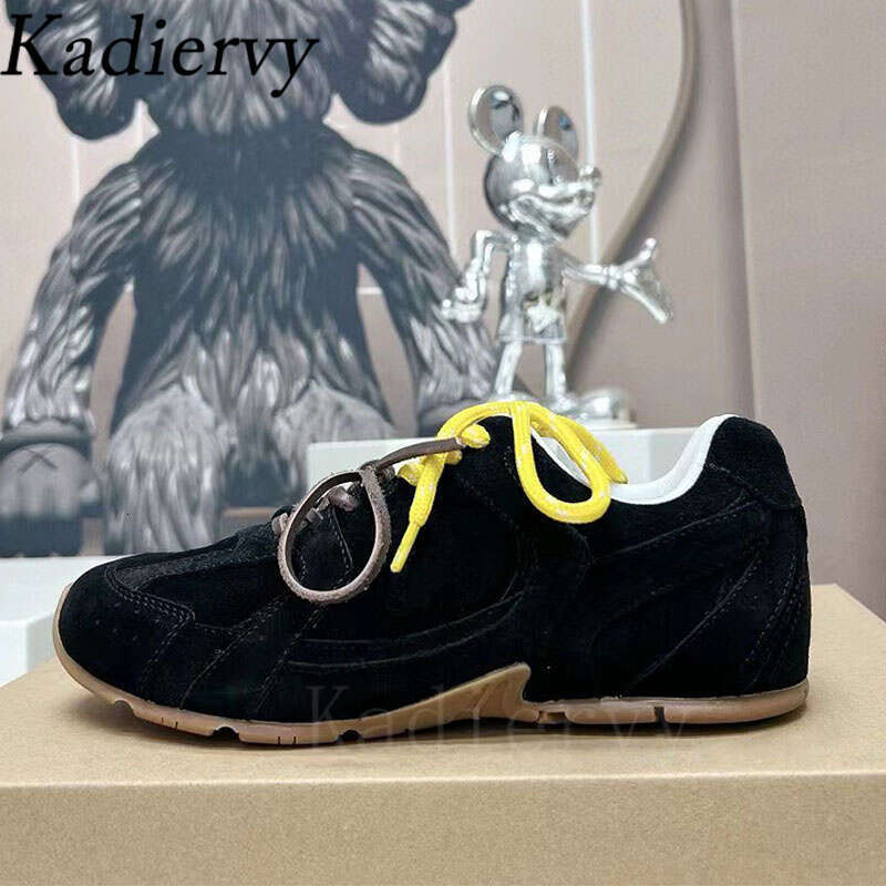 Casual Women Colourful Lace Up Running Round Toe Women's Sports Shoes Comfort Flat Sneakers Woman