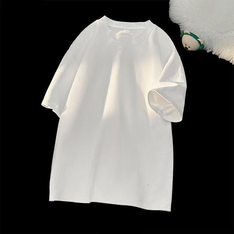 Mantianxing cotton short-sleeved T-shirt men's summer new American fashion brand loose T-shirt with T-shirt and half sleeves.