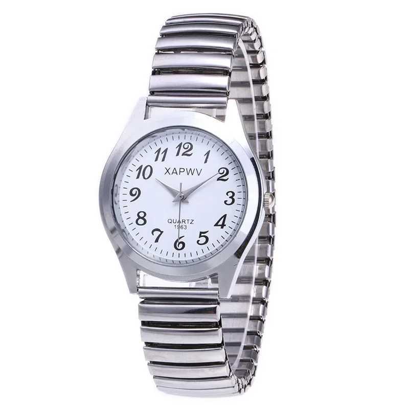 Men Women Fashion Wristwatches Couple Flexible Stretch Band Quartz Watches Man Ladies Dress Clock Simple Casual WatchesX240920