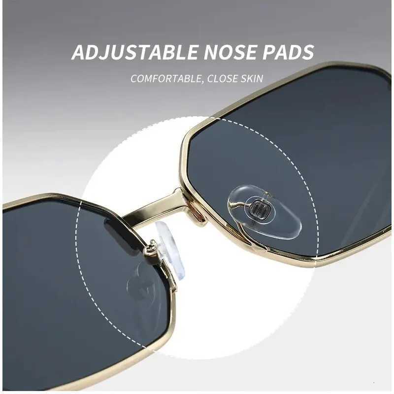 Narrow Sunglasses for Men Fashion Rectangle for Women Metal Luxury Brand Classic Sun GlassesX240920