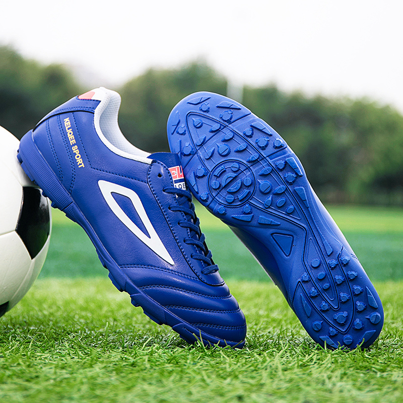 Green Men's Sneakers Football Training Shoes High Quality Leather Indoor Soccer Boots Men TF Futsal Shoes zapatos de futbol 2023