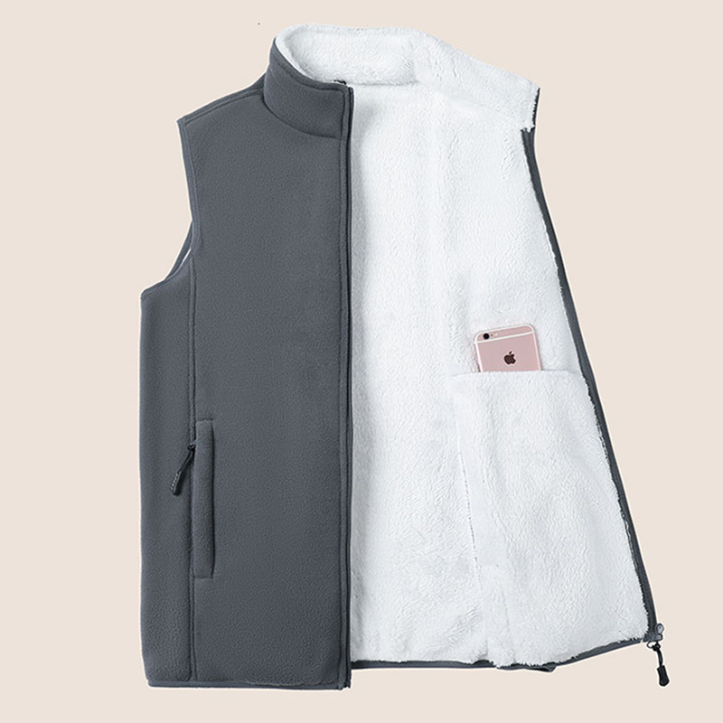 Plus Size 8Xl Winter New Fleece Thick Warm Windproof Sleeveless Jacket Autumn Men Casual Tactical Vest Male