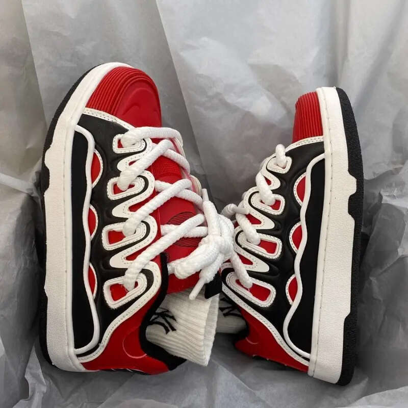 Men Women Plus Size 41 42 Women's Casual Fashion Chunky Sneakers Woman Thick Sole Retro Sport Bread Shoes