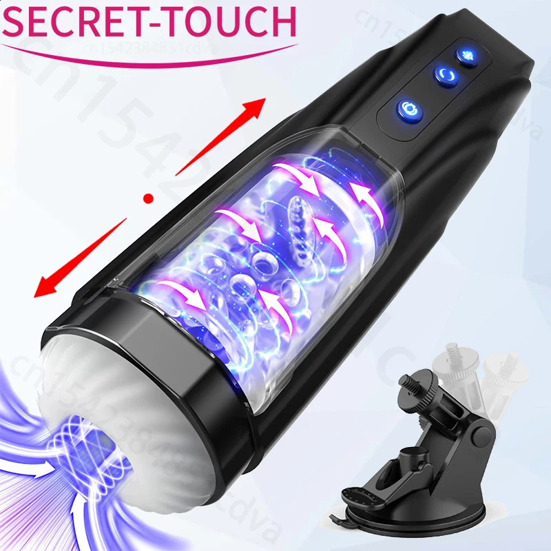 Automatic mens masturbator with 360 ° extension and rotation selling cup suction base adult sex toy 240914