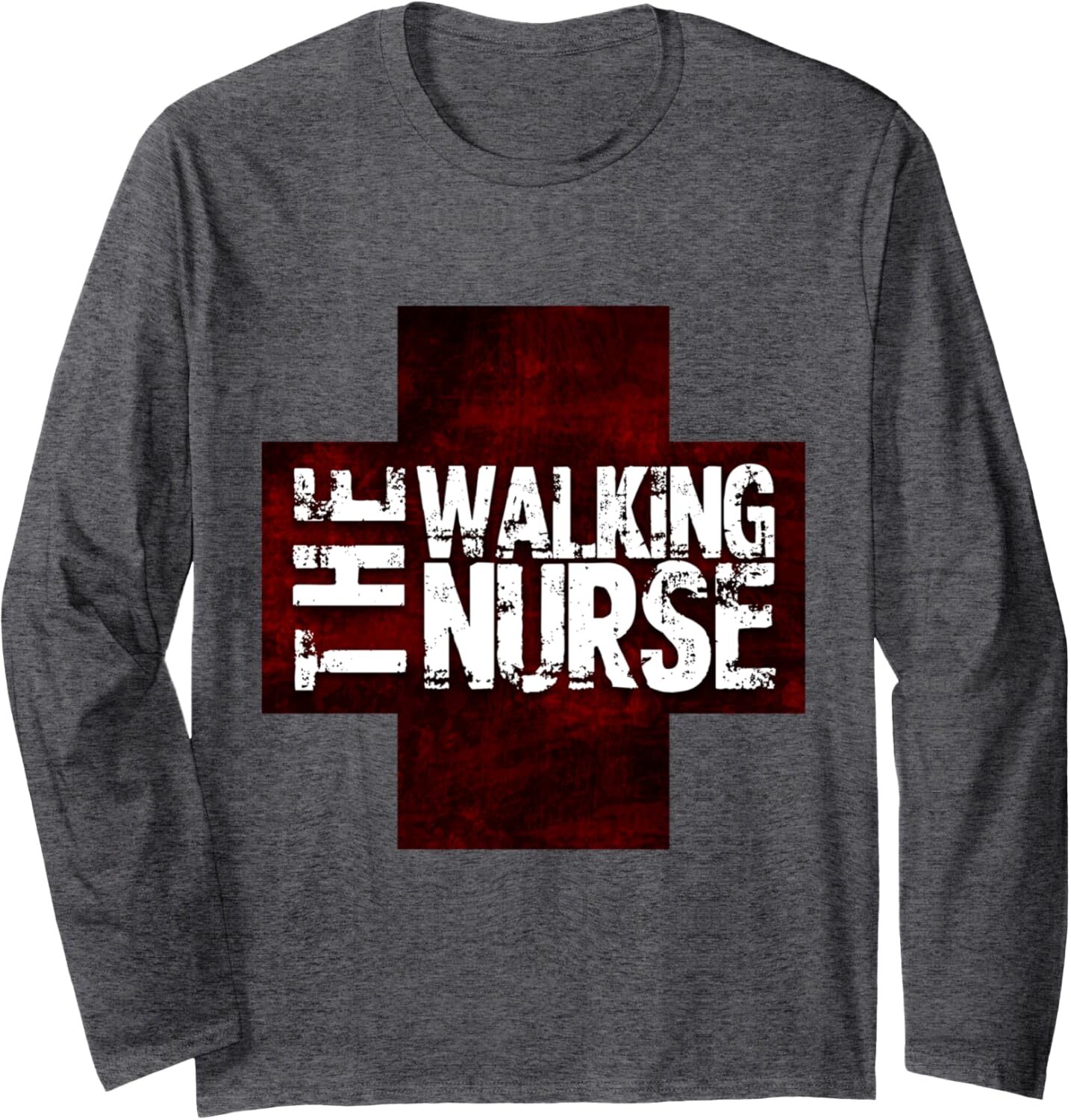 Long Sleeve Shirts for Men sweatshirt The Walking Nurse, Funny Zombie Style Halloween Gift Long Sleeve Tee Streetwear Casual tops clothes