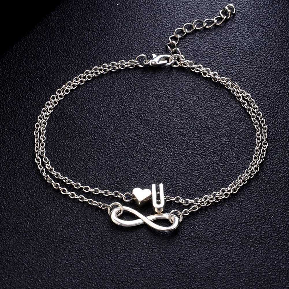 Gold/Silver Color Turkish Eyes Beads Anklets For Women Sandals Pulseras Tobilleras Mujer Pendant Anklet Bracelet Foot Jewelry Y240920