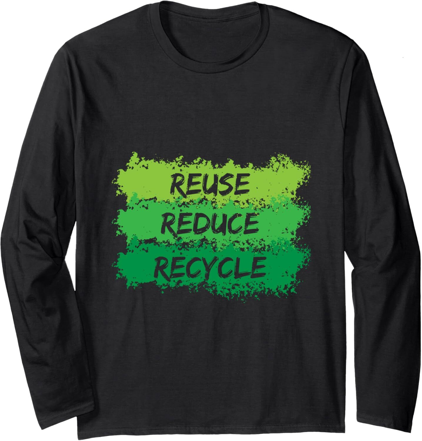 Long Sleeve Shirts for Men sweatshirt Reuse Reduce Recycle Funny Ecological Earth Day Gift Long Sleeve Tee Streetwear Casual tops clothes