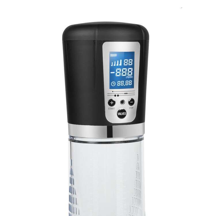 LCD display pumping pressure male sex penis enlarger vacuum pump